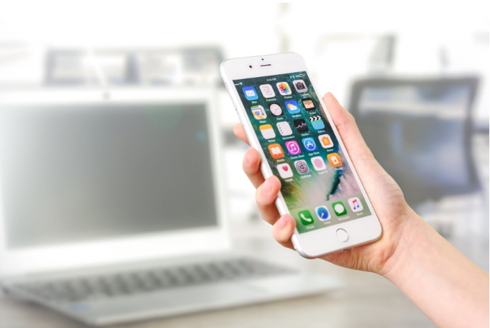 a person holding a smartphone