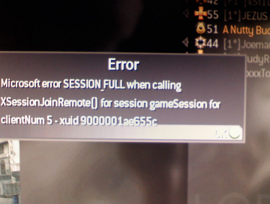 Game Error